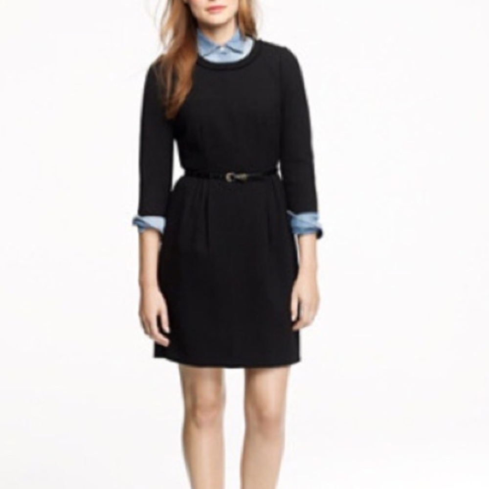 J. Crew black Teddie dress size 0